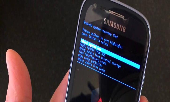 cara reset hp samsung